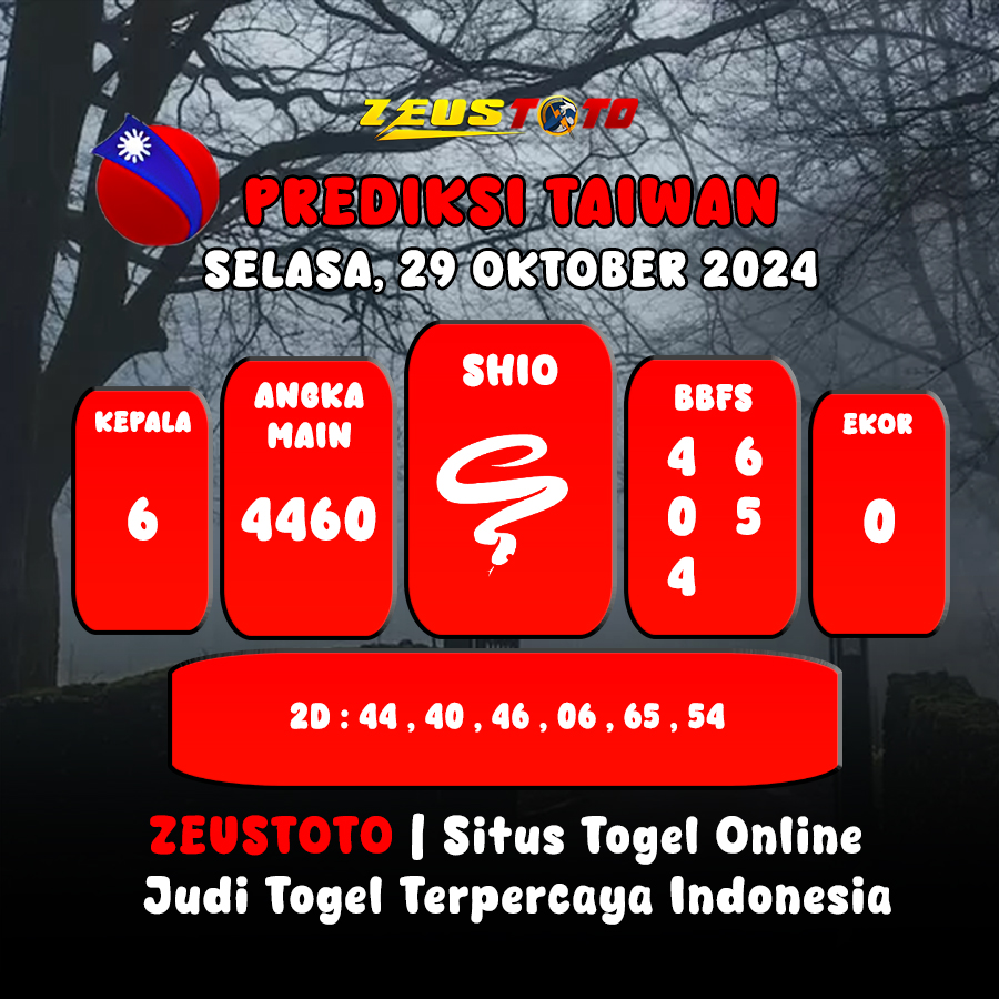 PREDIKSI ANGKA KELUARAN TAIWAN HARI INI SELASA 29 OKTOBER 2024