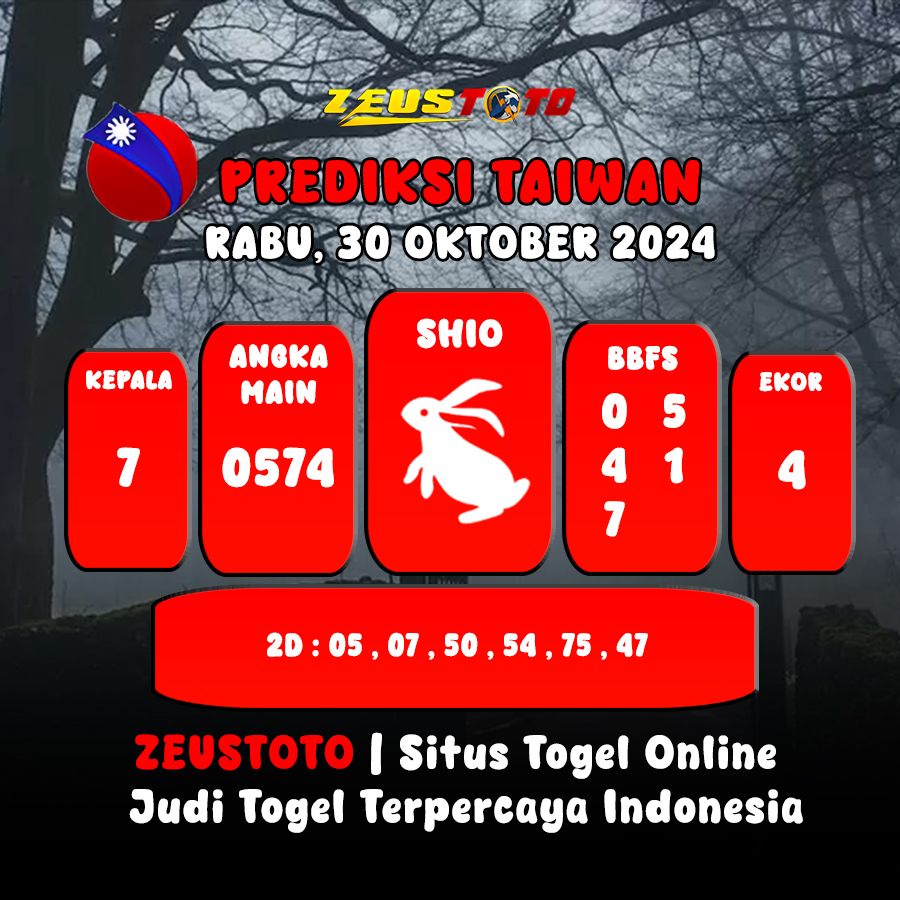 PREDIKSI ANGKA KELUARAN TAIWAN HARI INI RABU 30 OKTOBER 2024