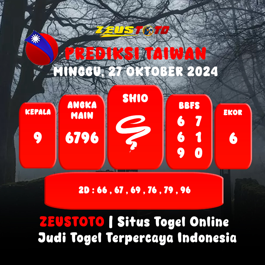 PREDIKSI ANGKA KELUARAN TAIWAN HARI INI MINGGU 27 OKTOBER 2024