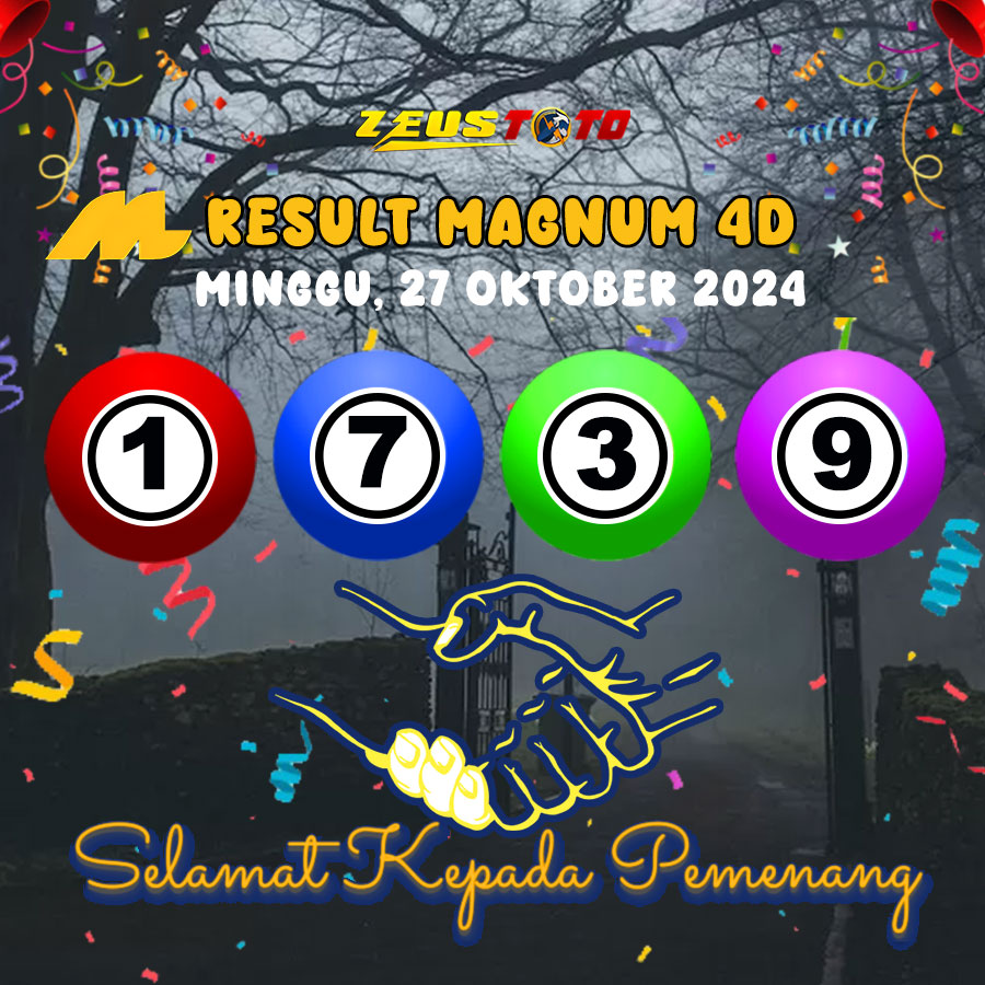 HASIL / RESULT ANGKA KELUARAN MAGNUM4D HARI INI MINGGU 27 OKTOBER 2024