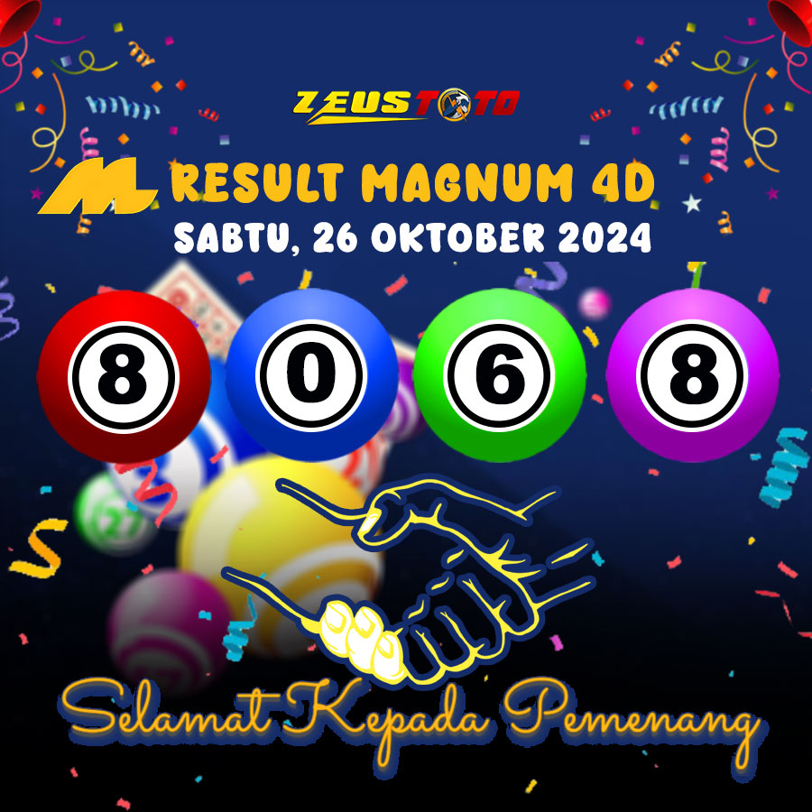 HASIL / RESULT ANGKA KELUARAN MAGNUM4D HARI INI SABTU 26 OKTOBER 2024