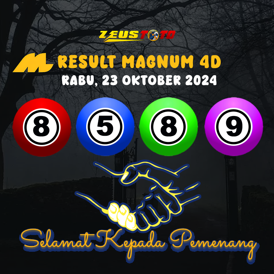 HASIL / RESULT ANGKA KELUARAN MAGNUM4D HARI INI RABU 23 OKTOBER 2024