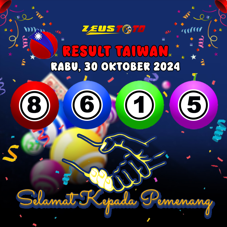 HASIL / RESULT ANGKA KELUARAN TAIWAN HARI INI RABU 30 OKTOBER 2024