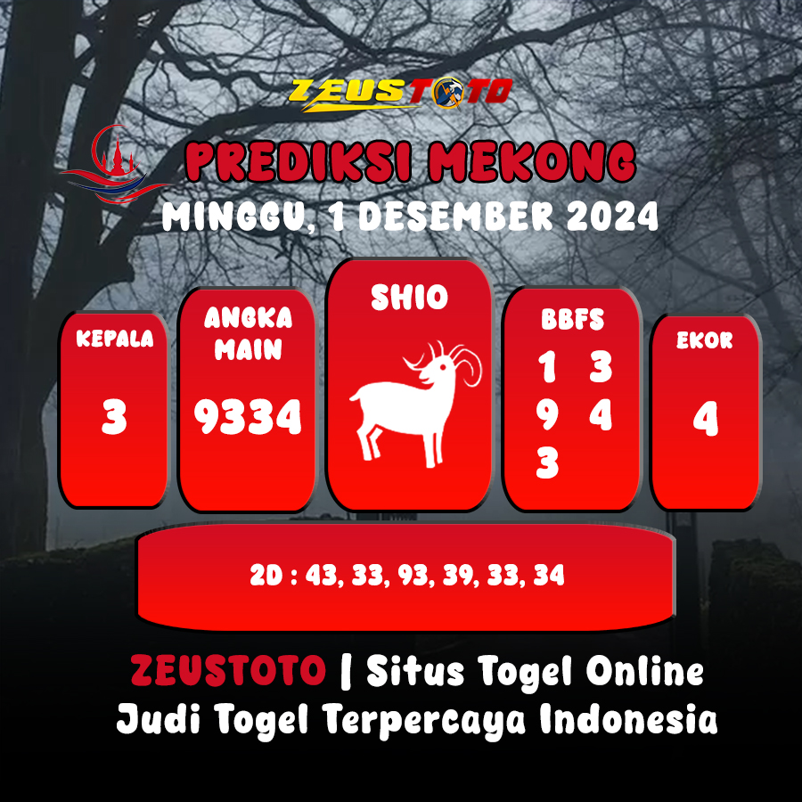 PREDIKSI ANGKA KELUARAN MEKONG HARI INI MINGGU 1 DESEMBER 2024