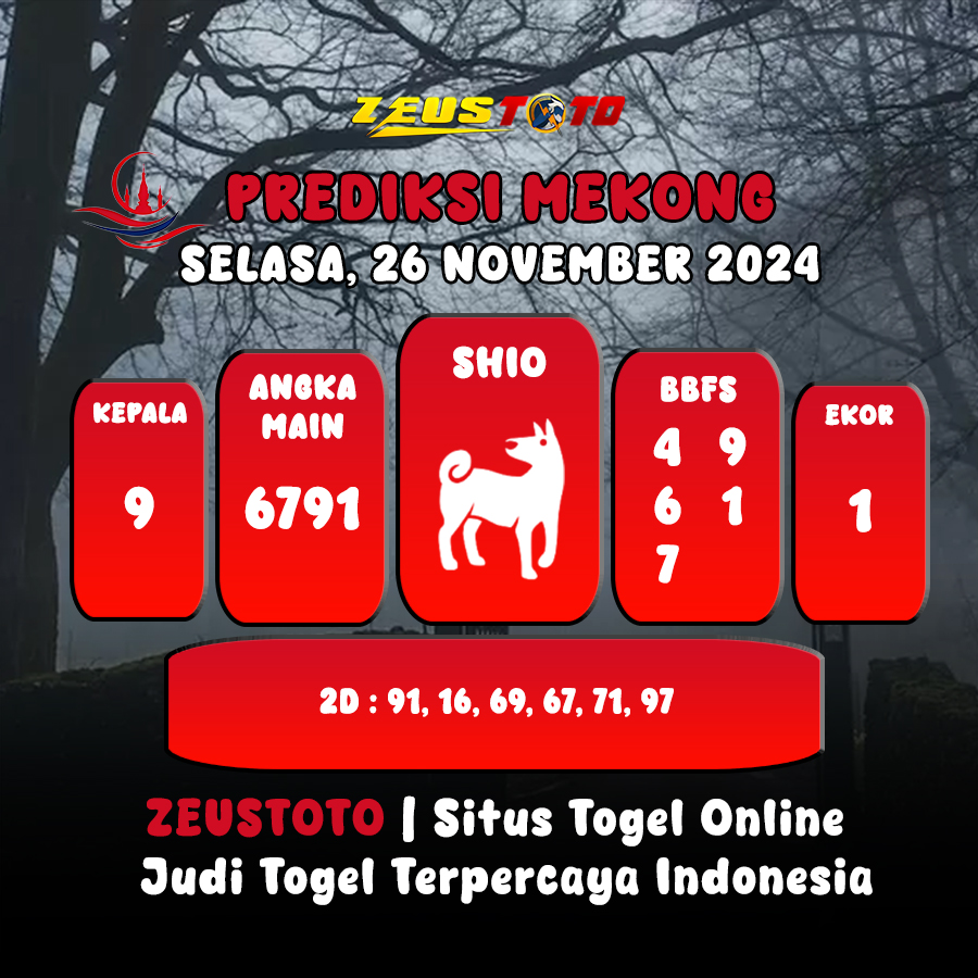 PREDIKSI ANGKA KELUARAN MEKONG HARI INI SELASA 26 NOVEMBER 2024