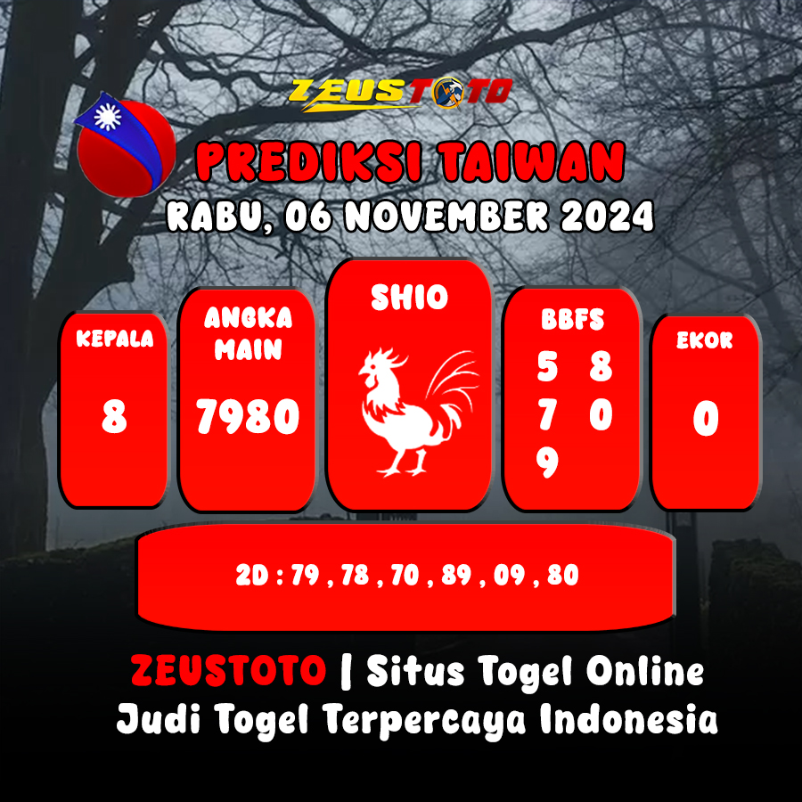 PREDIKSI ANGKA KELUARAN TAIWAN HARI INI RABU 06 NOVEMBER 2024