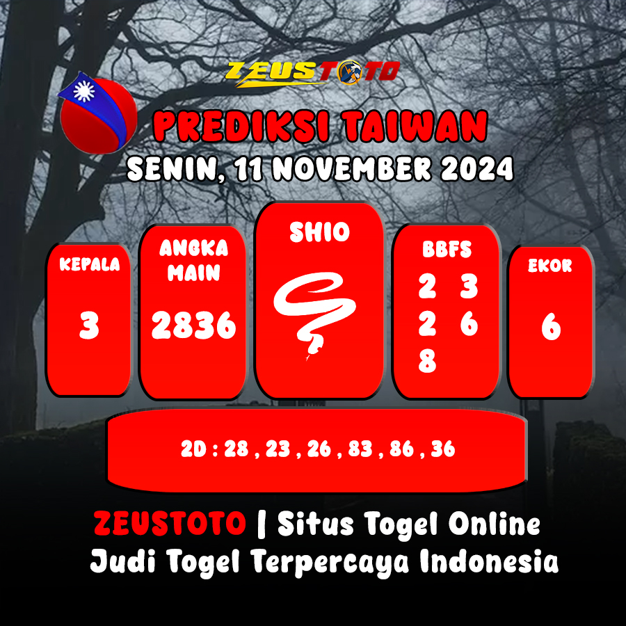 PREDIKSI ANGKA KELUARAN TAIWAN HARI INI SENIN 11 NOVEMBER 2024