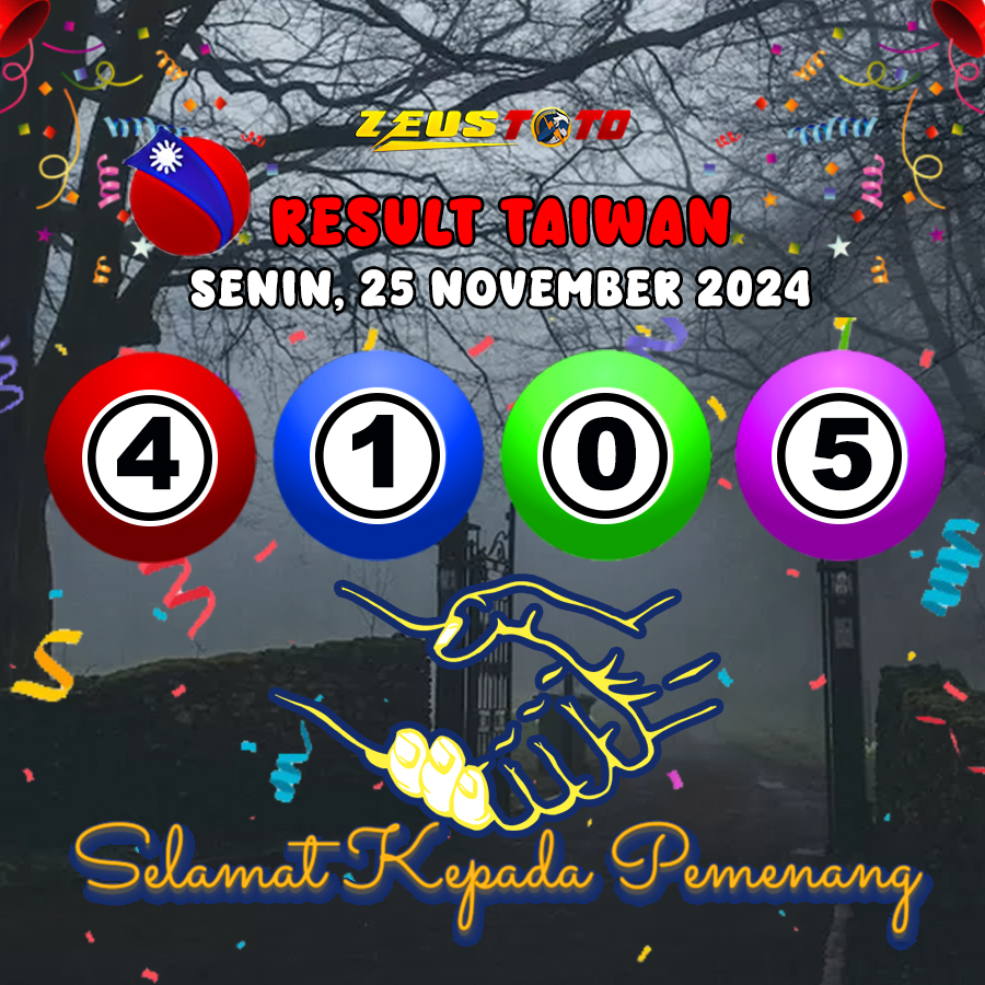 HASIL / RESULT ANGKA KELUARAN TAIWAN HARI INI SENIN 25 NOVEMBER 2024