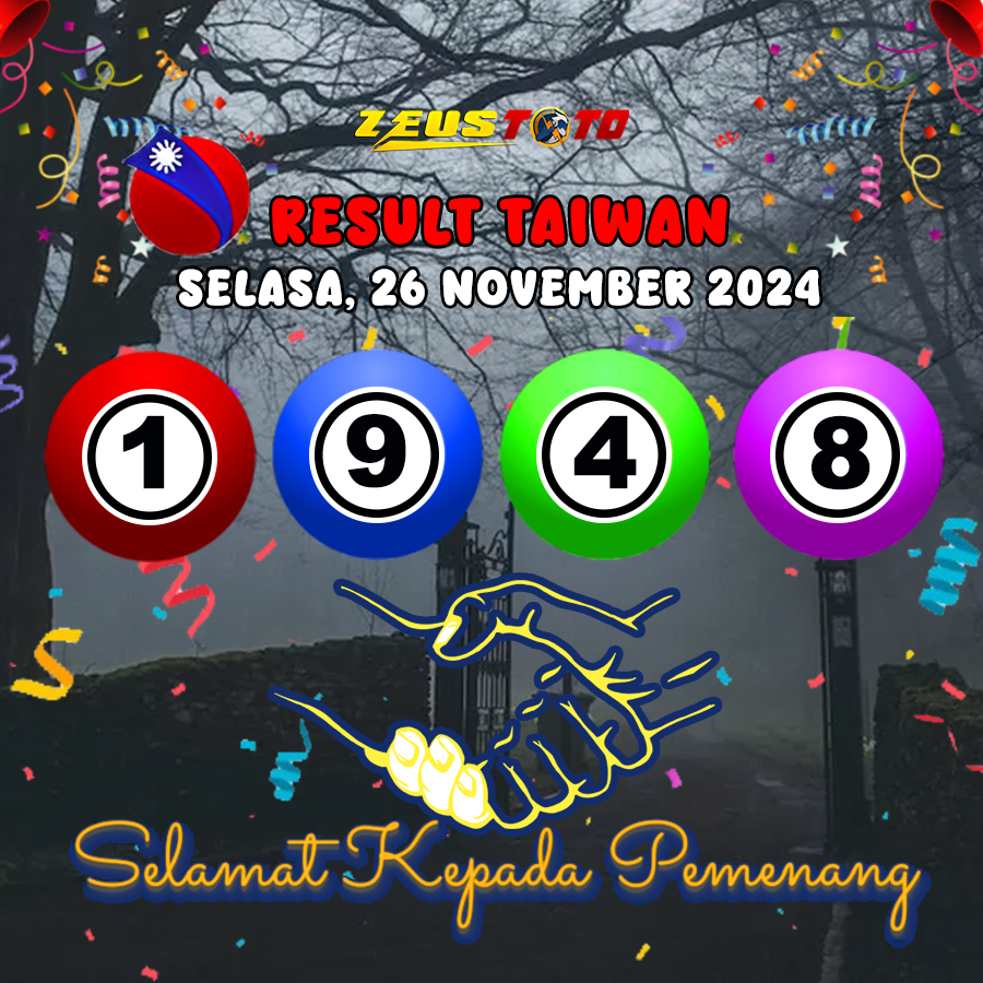 HASIL / RESULT ANGKA KELUARAN TAIWAN HARI INI SELASA 26 NOVEMBER 2024