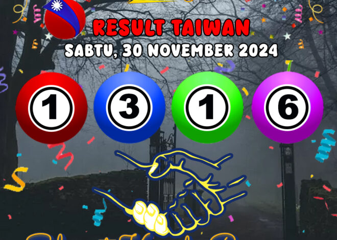 HASIL / RESULT ANGKA KELUARAN TAIWAN HARI INI SABTU 30 NOVEMBER 2024