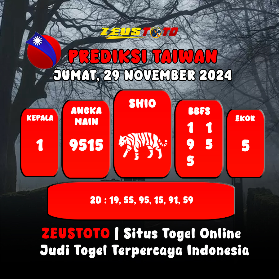 PREDIKSI ANGKA KELUARAN TAIWAN HARI INI JUMAT 29 NOVEMBER 2024