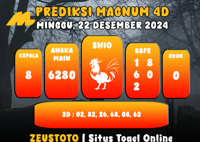 PREDIKSI ANGKA KELUARAN MAGNUM4D HARI INI MINGGU 22 DESEMBER 2024