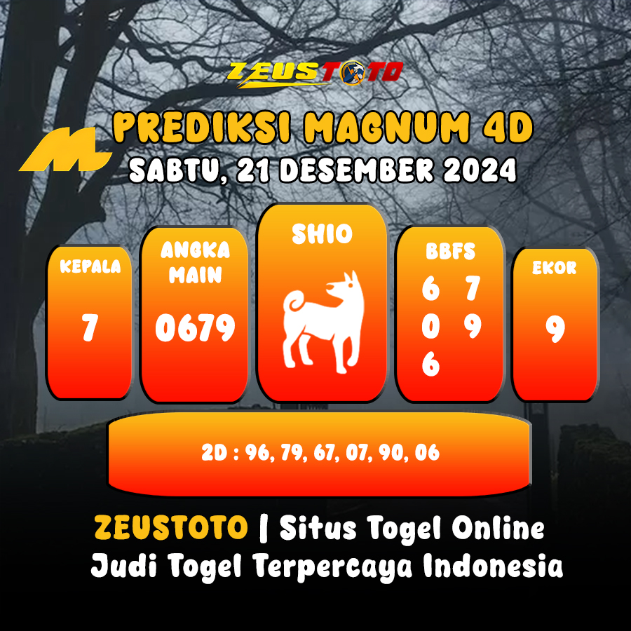 PREDIKSI ANGKA KELUARAN MAGNUM4D HARI INI SABTU 21 DESEMBER 2024