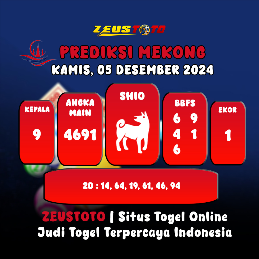 PREDIKSI ANGKA KELUARAN MEKONG HARI INI KAMIS 05 DESEMBER 2024