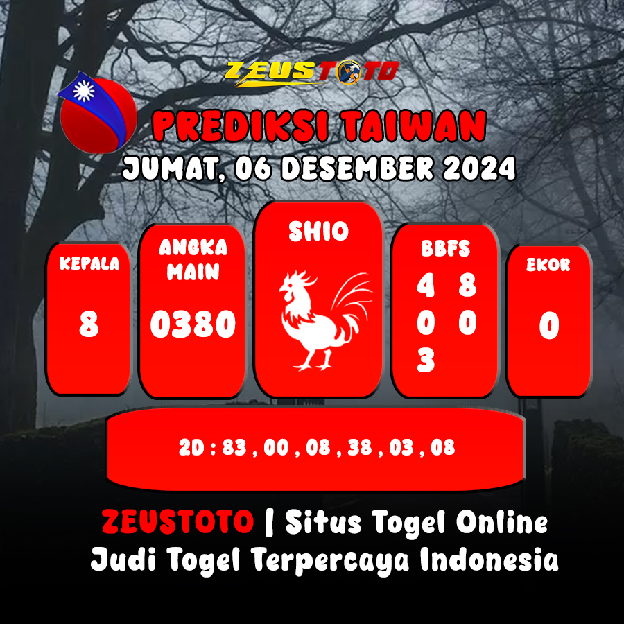 PREDIKSI ANGKA KELUARAN TAIWAN HARI INI JUMAT 06 DESEMBER 2024