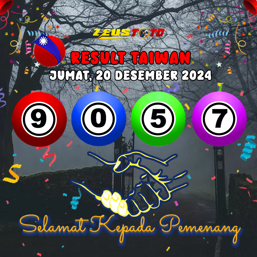 HASIL / RESULT ANGKA KELUARAN TAIWAN HARI INI JUMAT 20 DESEMBER 2024