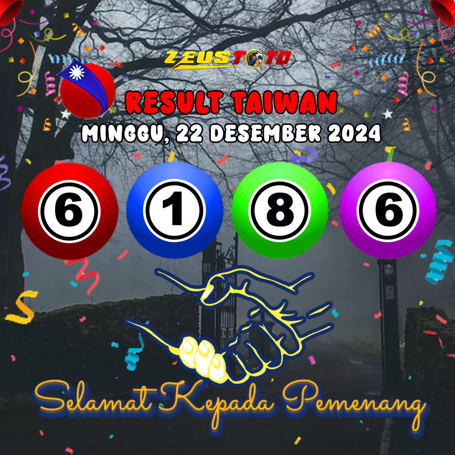 HASIL / RESULT ANGKA KELUARAN TAIWAN HARI INI MINGGU 22 DESEMBER 2024