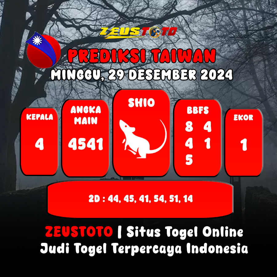 PREDIKSI ANGKA KELUARAN TAIWAN HARI INI MINGGU 29 DESEMBER 2024