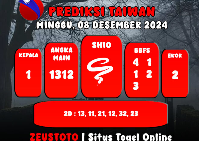 PREDIKSI ANGKA KELUARAN TAIWAN HARI INI MINGGU 08 DESEMBER 2024