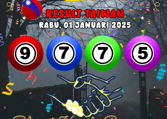 HASIL / RESULT ANGKA KELUARAN TAIWAN HARI INI RABU 01 JANUARI 2025