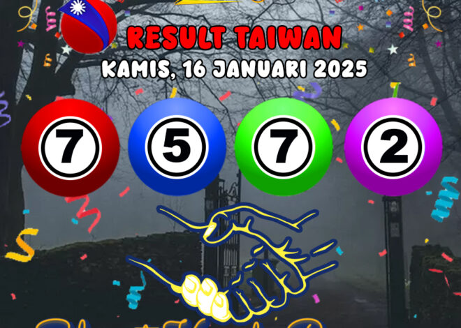 HASIL / RESULT ANGKA KELUARAN TAIWAN HARI INI KAMIS 16 JANUARI  2025