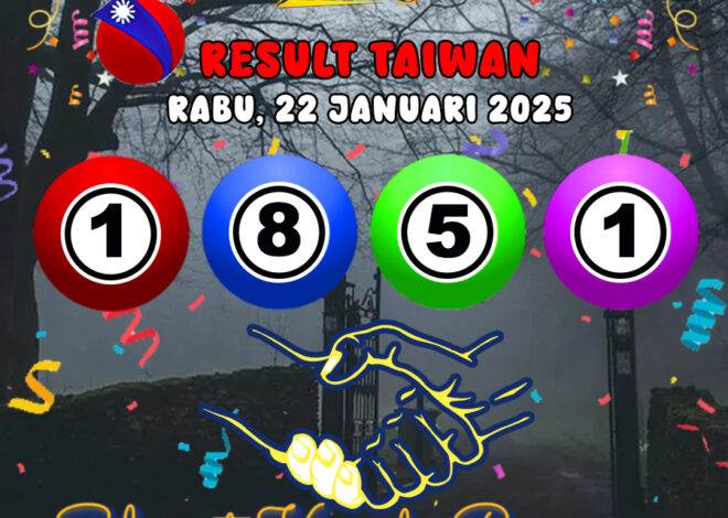 HASIL / RESULT ANGKA KELUARAN TAIWAN HARI INI RABU 22 JANUARI 2025