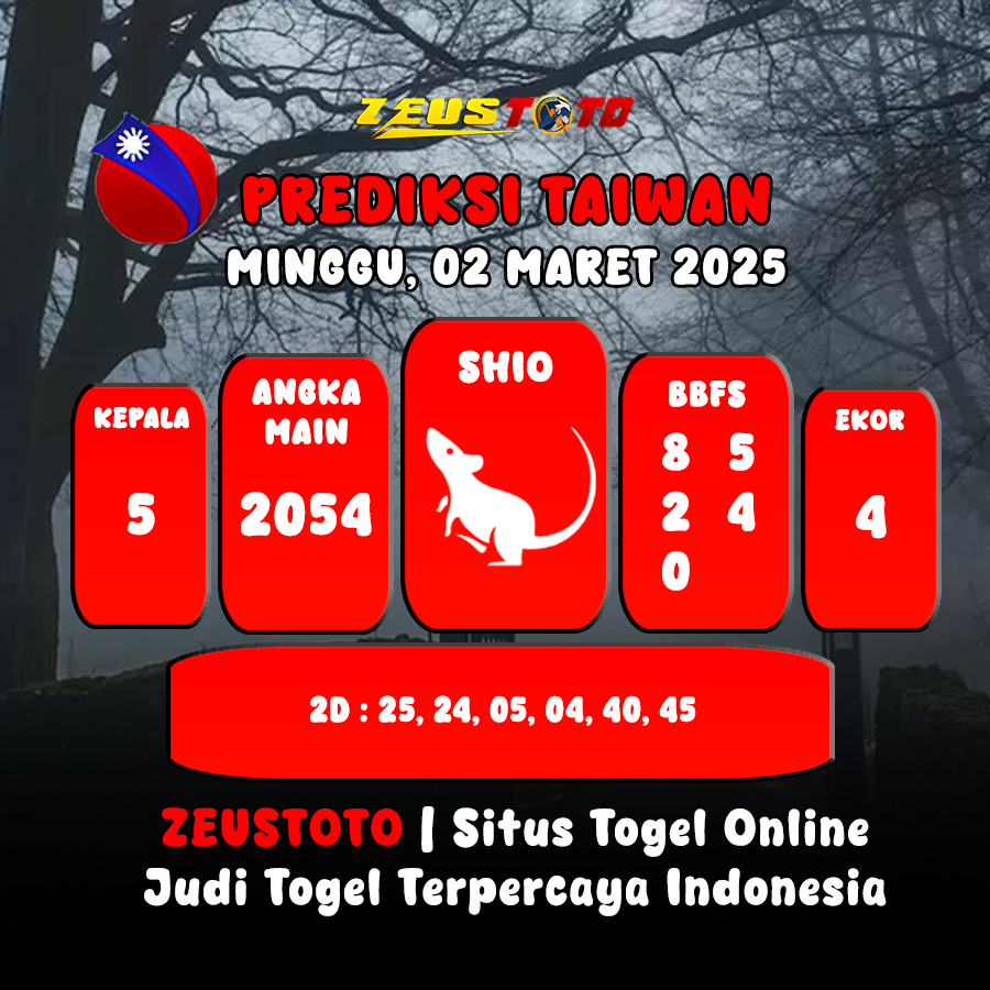 PREDIKSI ANGKA KELUARAN TAIWAN HARI INI MINGGU 02 MARET 2025