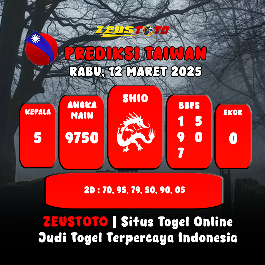 PREDIKSI ANGKA KELUARAN TAIWAN HARI INI RABU 12 MARET 2025