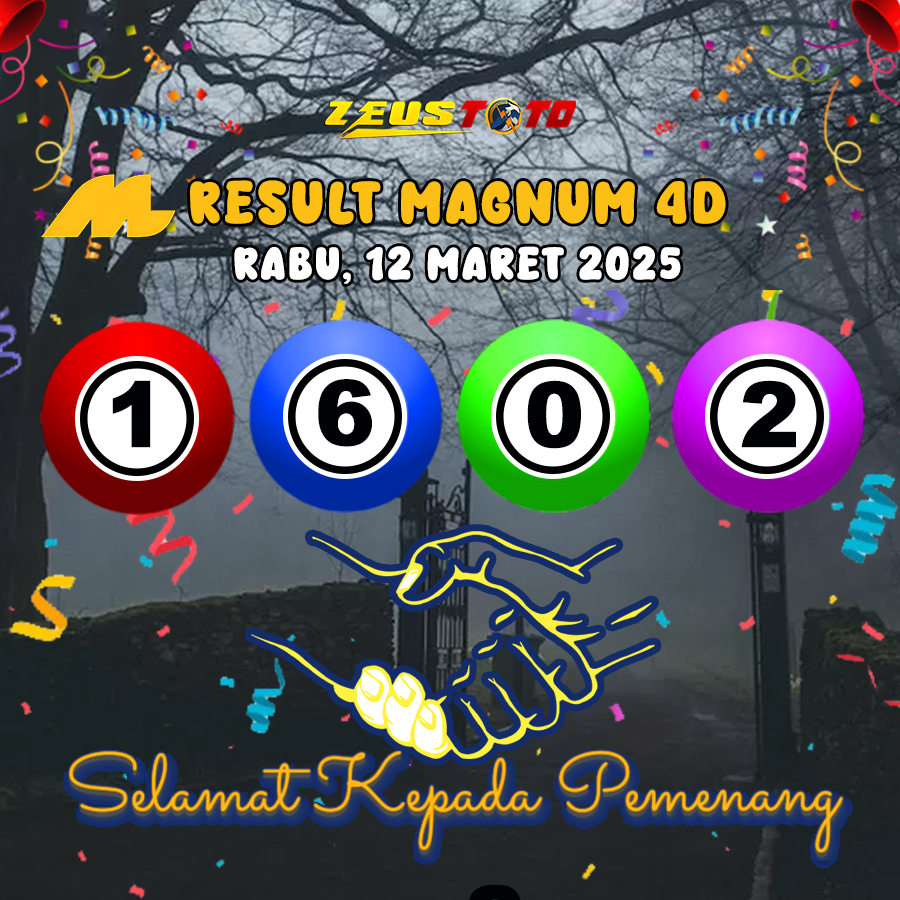 RESULT MAGNUM4D HARI INI RABU 12 MARET 2025