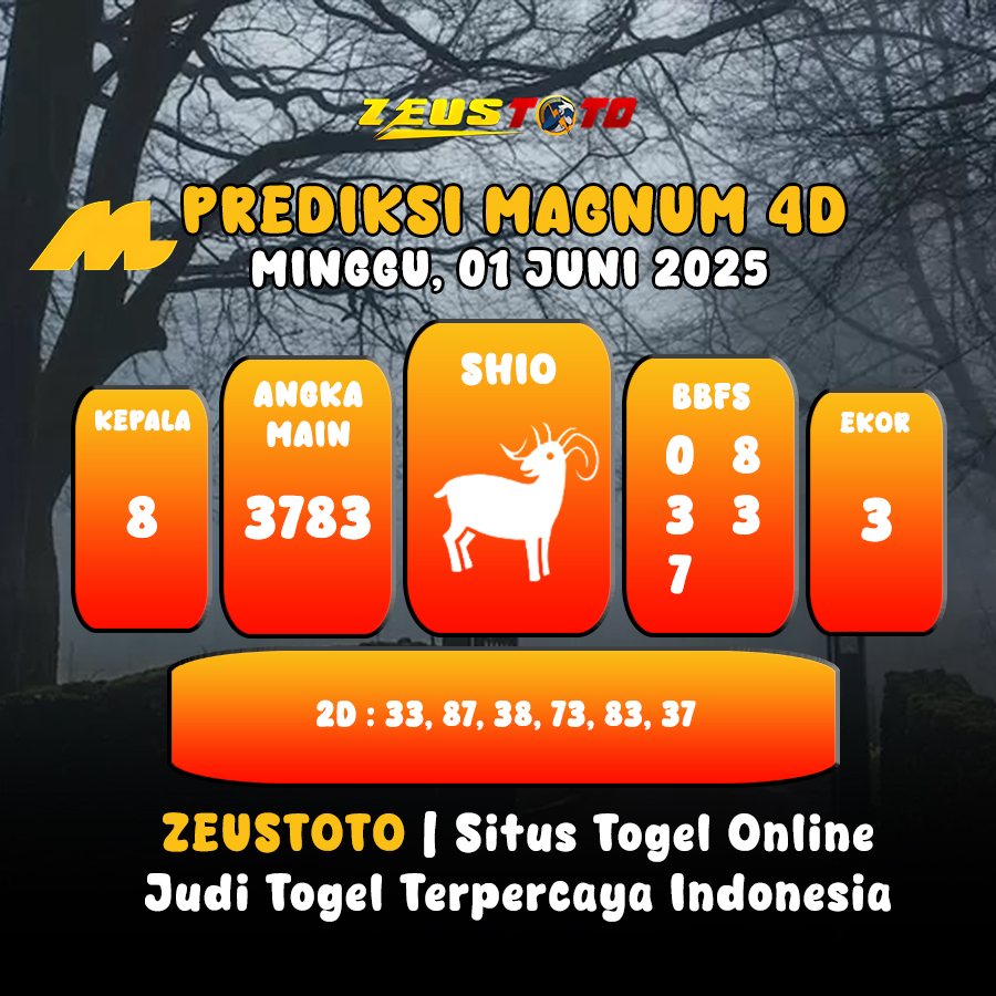 PREDIKSI TOGEL MAGNUM4D HARI INI 01 JUNI 2025