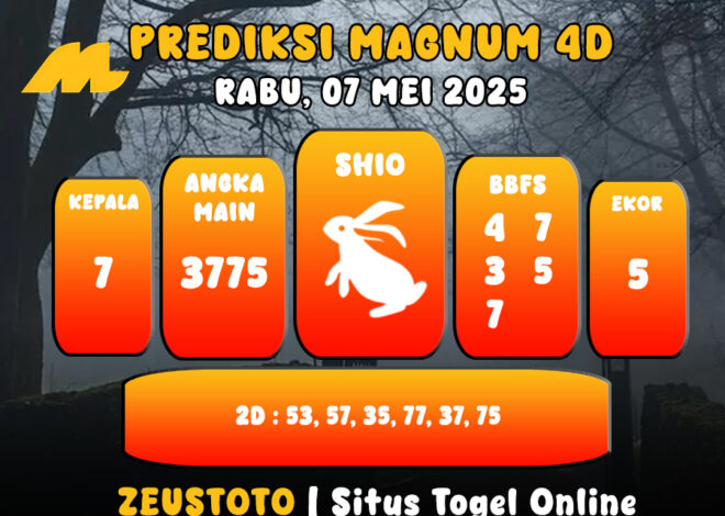 PREDIKSI TOGEL MAGNUM4D HARI INI 07 MEI 2025