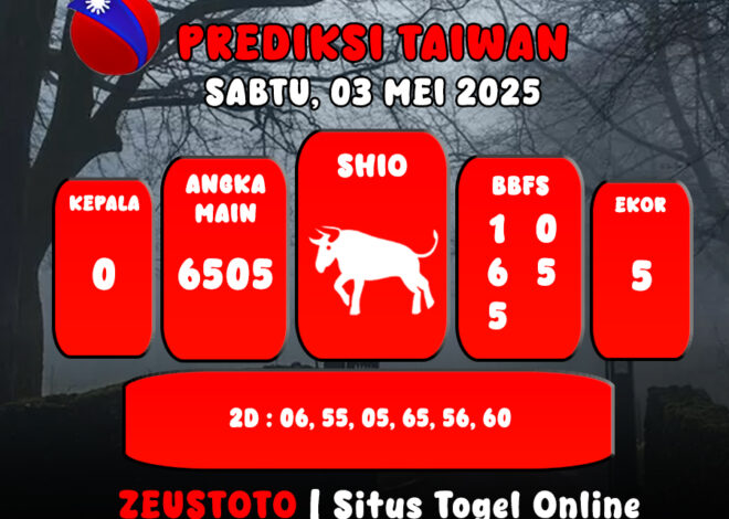 PREDIKSI TOGEL TAIWAN HARI INI 03 MEI 2025