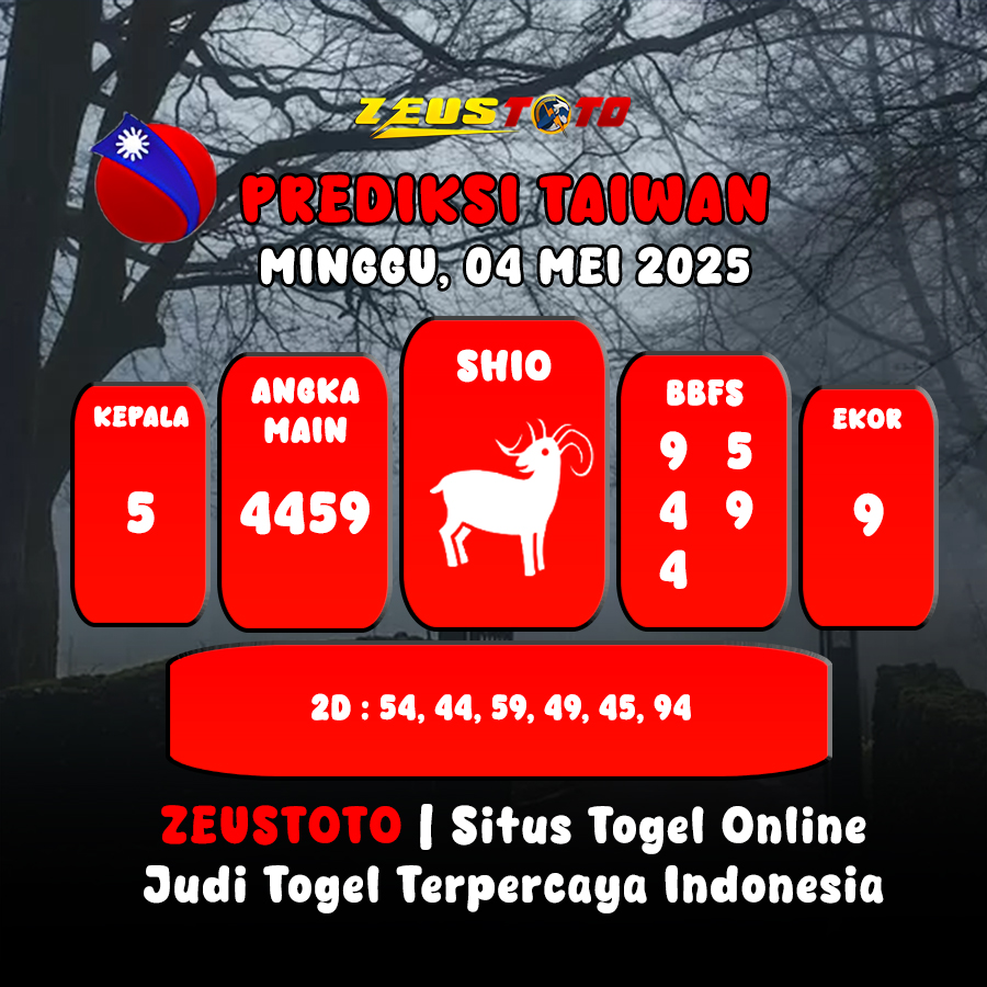 PREDIKSI TOGEL TAIWAN HARI INI 04 MEI 2025
