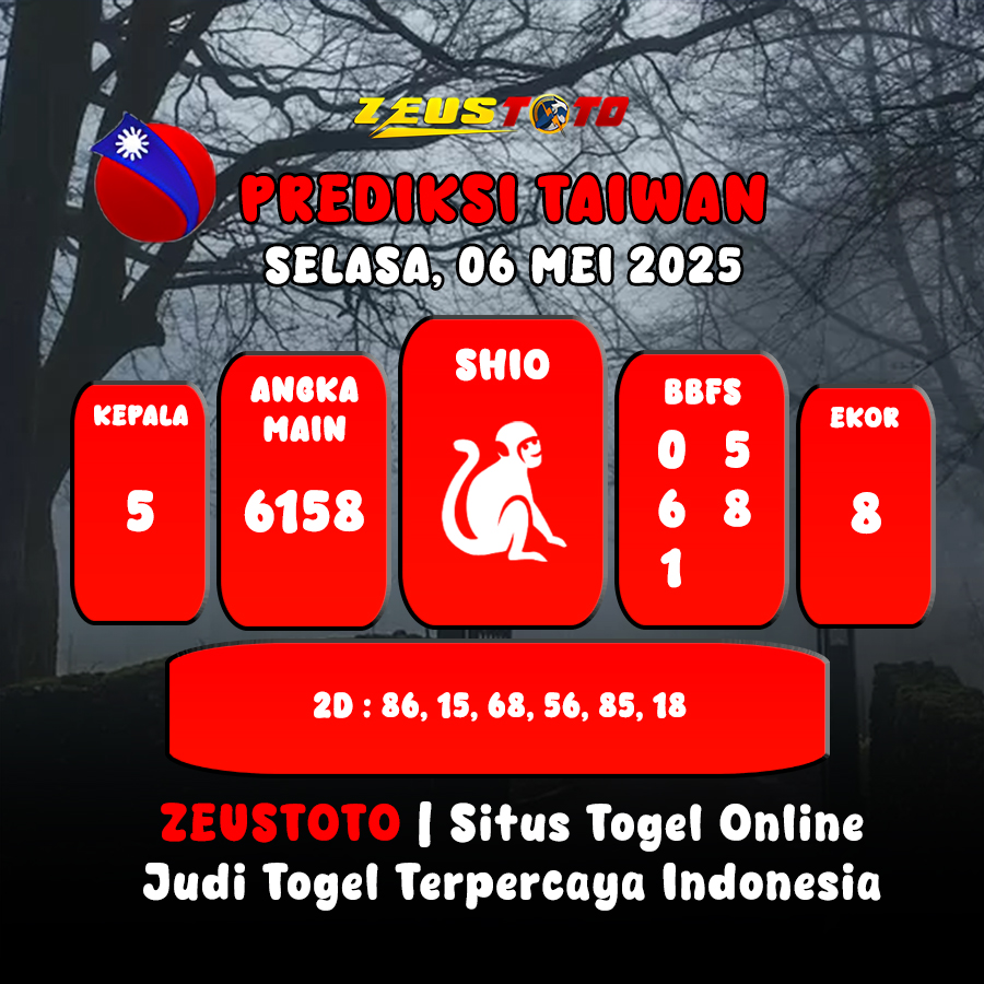PREDIKSI TOGEL TAIWAN HARI INI 06 MEI 2025