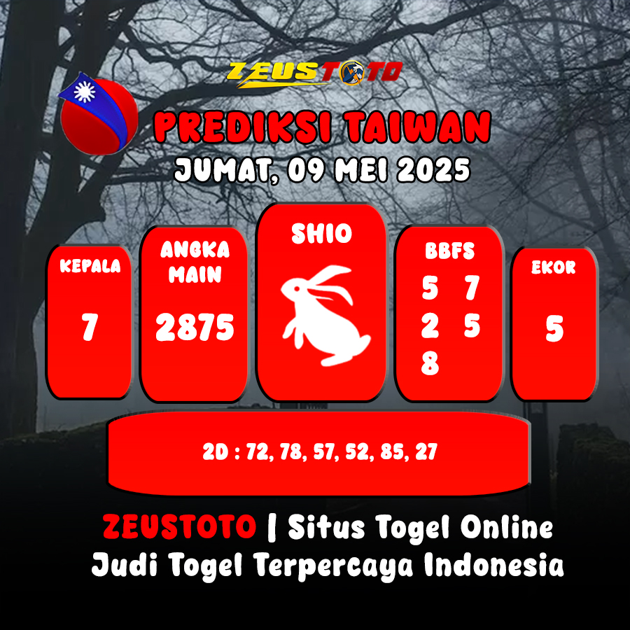 PREDIKSI TOGEL TAIWAN HARI INI 09 MEI 2025