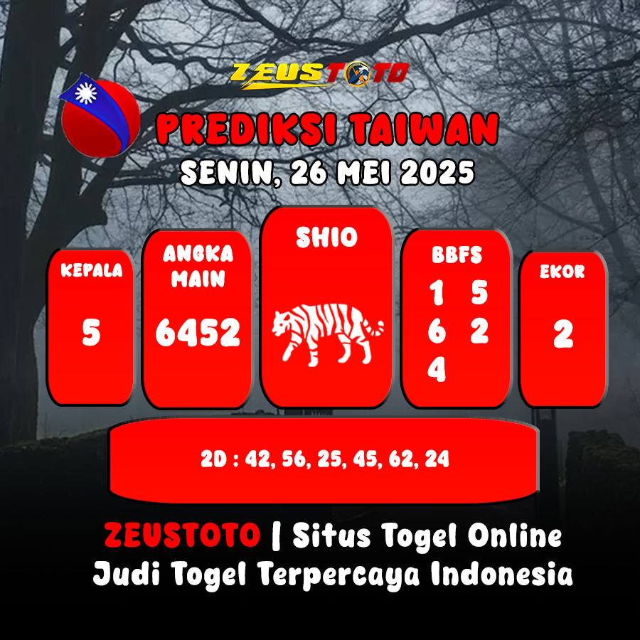 PREDIKSI TOGEL TAIWAN HARI INI 26 MEI 2025