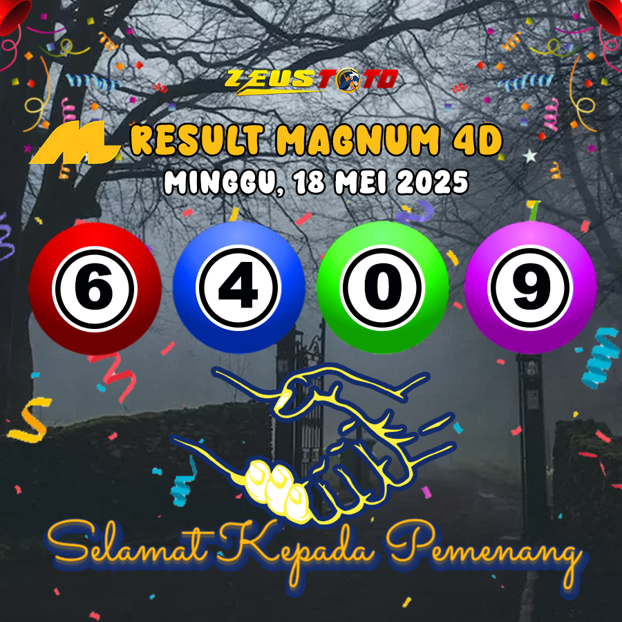 RESULT MAGNUM4D HARI INI MINGGU 18 MEI 2025