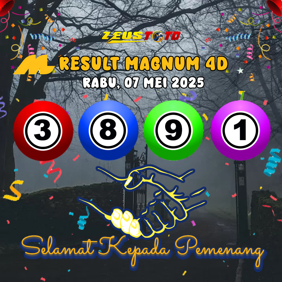 RESULT MAGNUM4D HARI INI RABU 07 MEI 2025