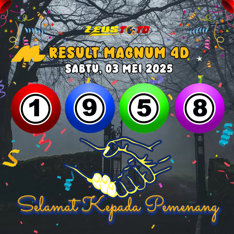 RESULT MAGNUM4D HARI INI SABTU 03 MEI 2025