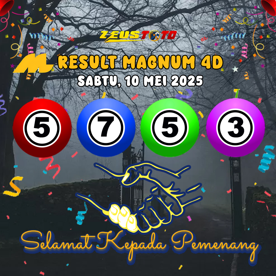 RESULT MAGNUM4D HARI INI SABTU 10 MEI 2025