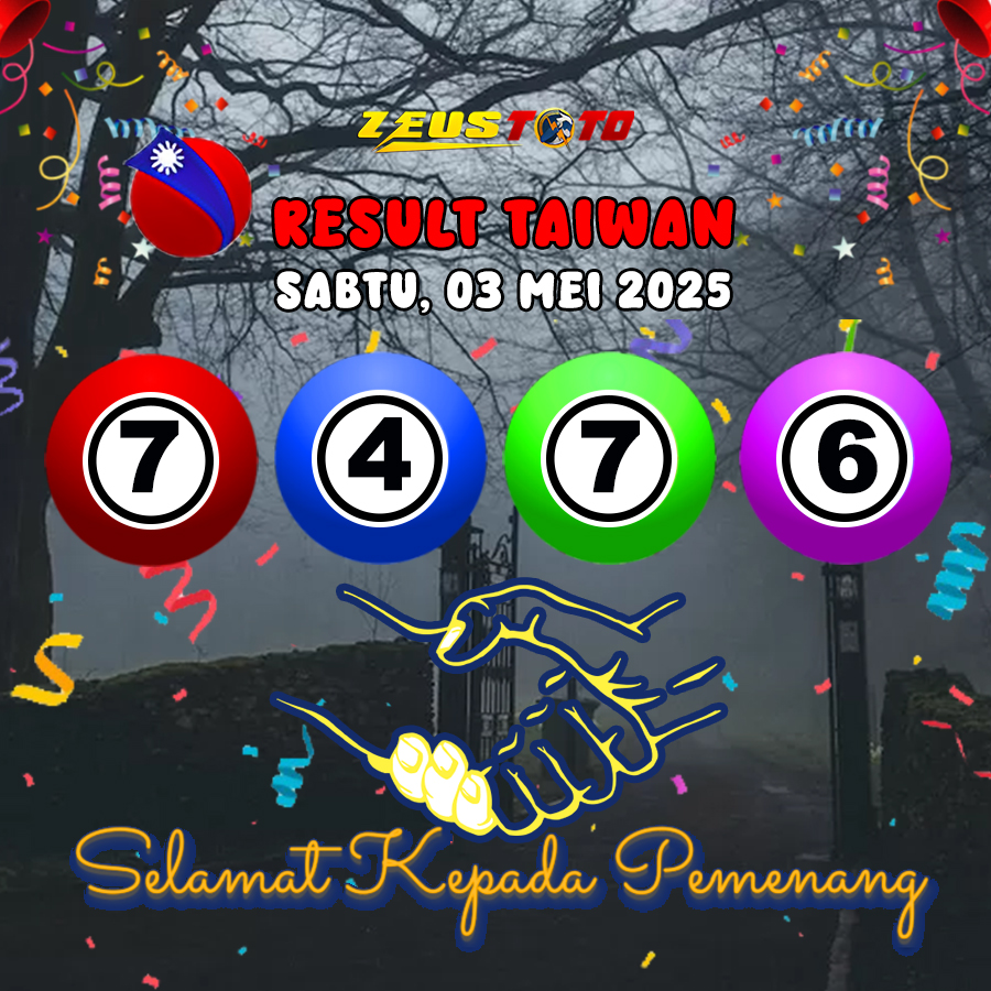 RESULT TAIWAN HARI INI SABTU 03 MEI 2025