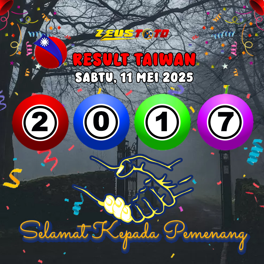 RESULT TAIWAN HARI INI SABTU 10 MEI 2025