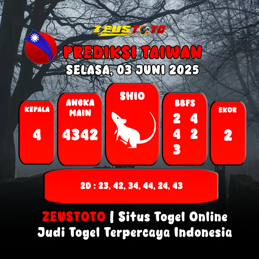 PREDIKSI TOGEL TAIWAN HARI INI 03 JUNI 2025