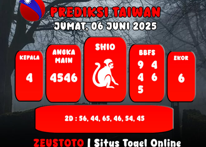 PREDIKSI TOGEL TAIWAN HARI INI 06 JUNI 2025