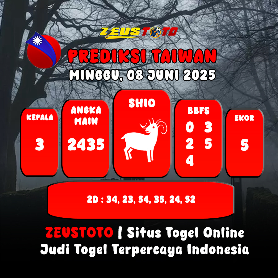 PREDIKSI TOGEL TAIWAN HARI INI 08 JUNI 2025