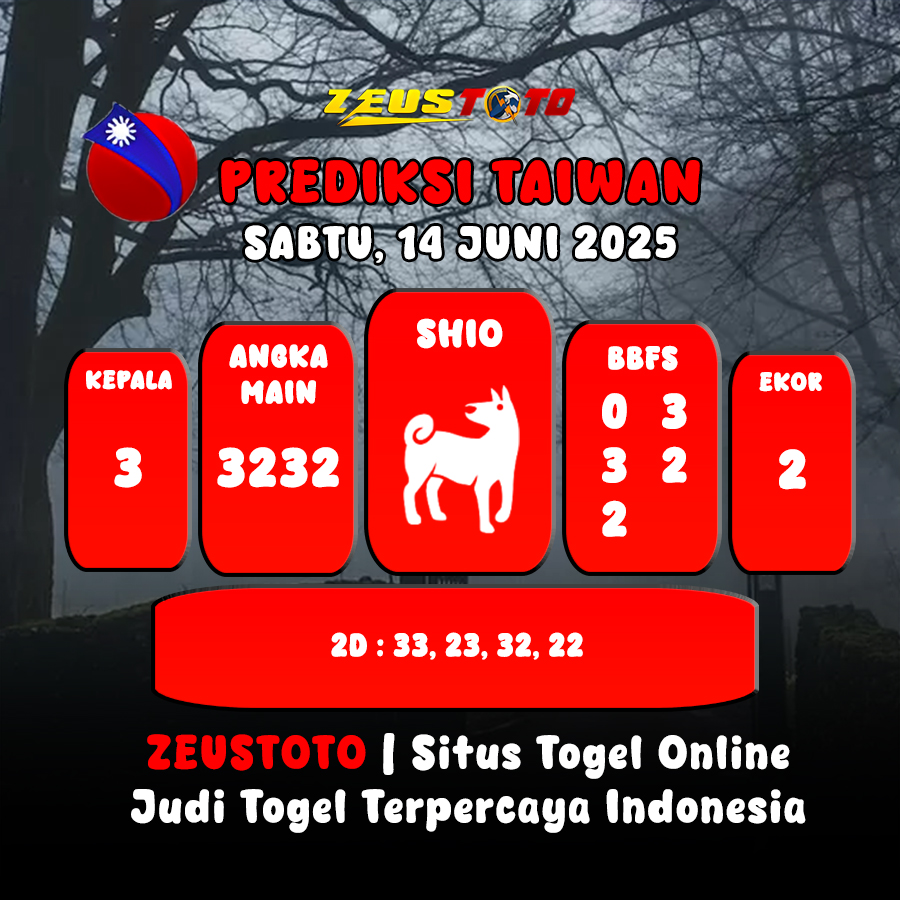 PREDIKSI TOGEL TAIWAN HARI INI 14 JUNI 2025