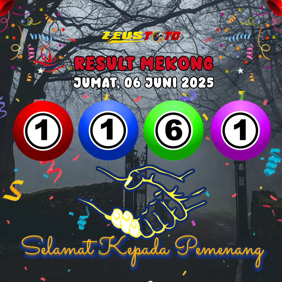 RESULT MEKONG HARI INI JUMAT 06 JUNI 2025