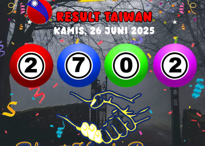 RESULT TAIWAN HARI INI KAMIS 26 JUNI 2025