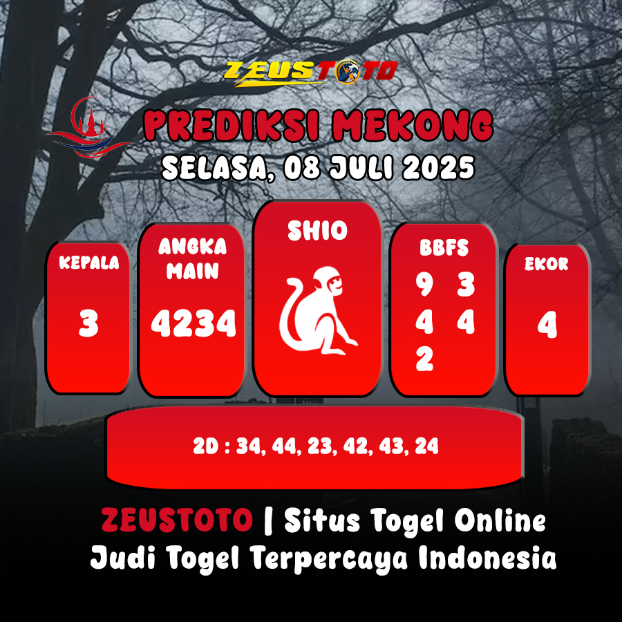PREDIKSI TOGEL MEKONG HARI INI 08 JULI 2025
