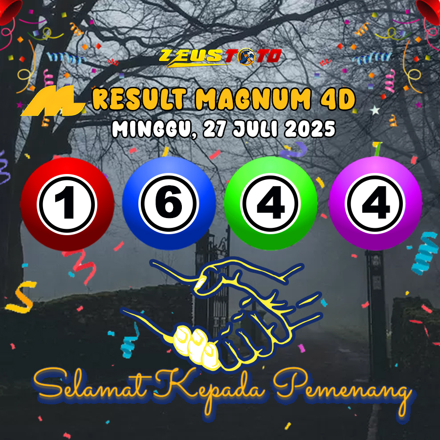 RESULT MAGNUM4D HARI INI MINGGU 27 JULI 2025